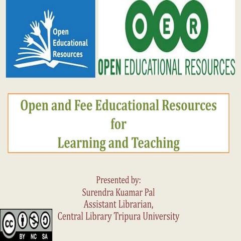 Open and free online educational resources for teaching learning s.k.pal_tu
