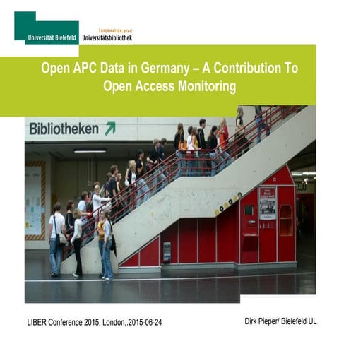 Open APC Data in Germany - A Contribution to Open Access Monitoring | PPT