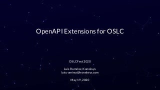 OpenAPI Extensions for OSLC
