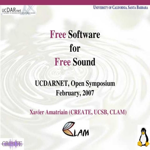 Free Software for Free Sound