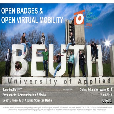 Open Badges at Open Education Week 2018