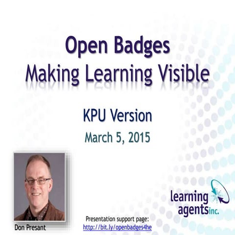 Open Badges for Higher Education - KPU Version