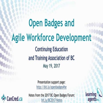 Open Badges and Agile Workforce Development