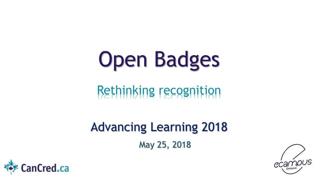 Open Badges - Rethinking Recognition