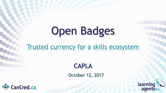 Open Badges: Trusted Currency for a Skills Ecosystem