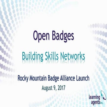 Rocky Mountain Badge Alliance Launch