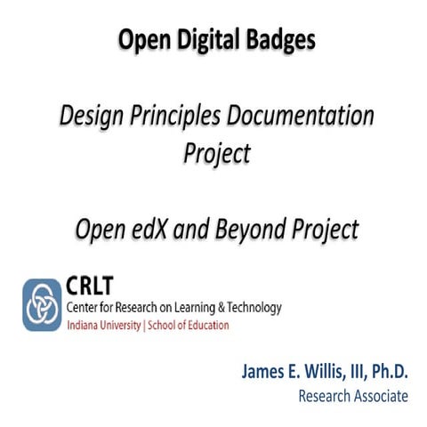 Open Badges MOOC Session 12: James Willis
