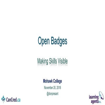 Open Badges - Making Skills Visible