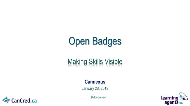 Open Badges - Cannexus 2019