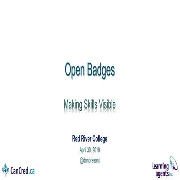 Open Badges - Executive Briefing at Red River College