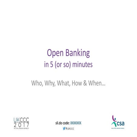 UKCCC: Open Banking Introduction