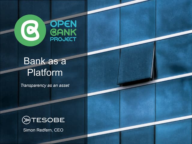 Open Bank Project at APIDays Open B...