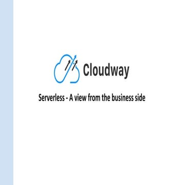 Openbar Kontich // Serverless - A view from the business side by Stef Ceyssen...