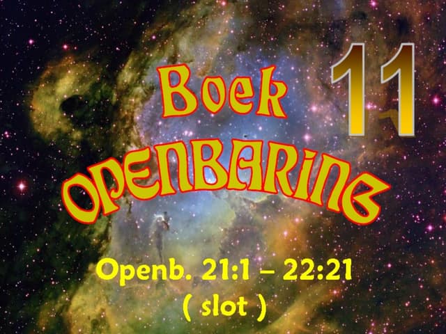 Openbaring deel 11 nieuw