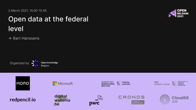 Open Data at the Federal Level 2021