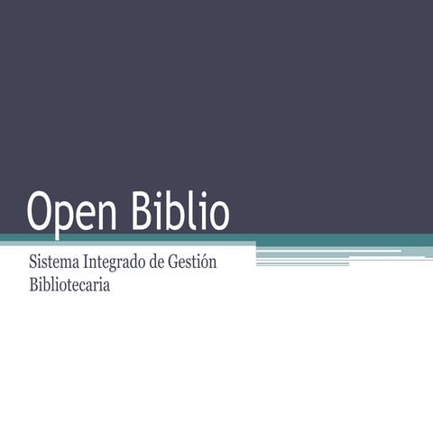 Open biblio