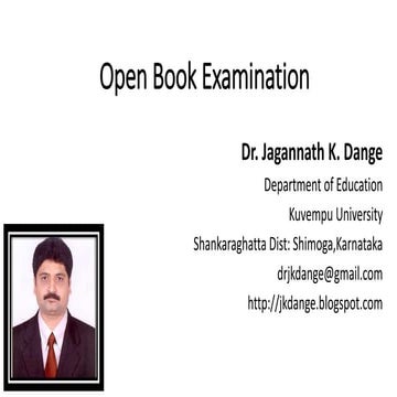 Open Book Examination