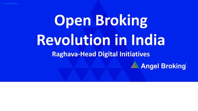 apidays LIVE India - Open Broking revolution in India by Raghava BS, Angel Br...