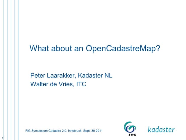 Open cadastre map innsbruck
