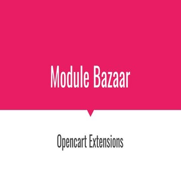 Opencart extensions (1)