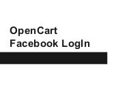 OpenCart Facebook Login