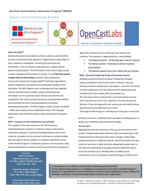 Customer Satisfaction Survey