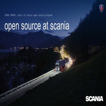 Open Source at Scania