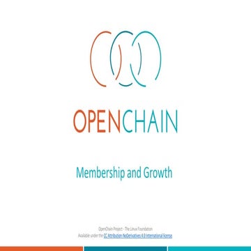 OpenChain Membership and Growth