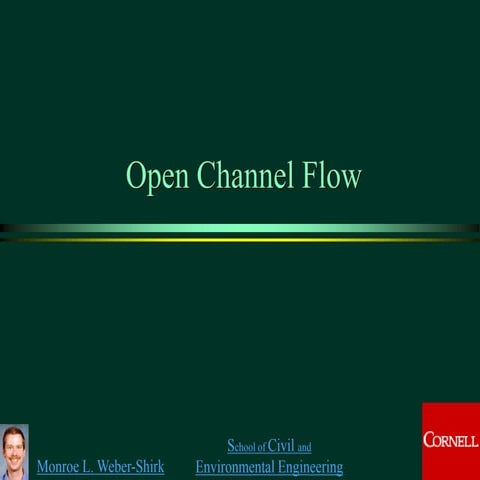 Open Channel Flow of irrigation and Drainage Department .ppt