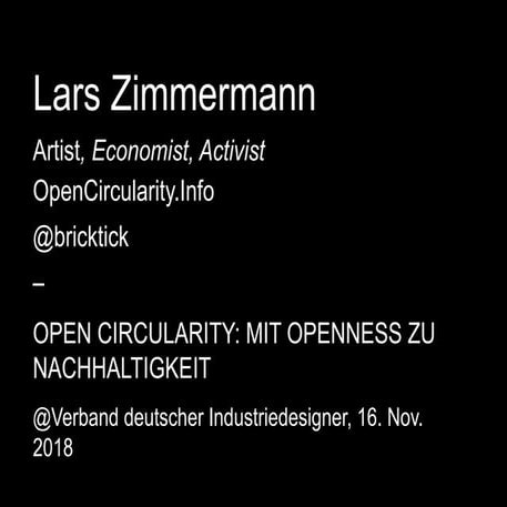 Open Circularity – Lars Zimmermann