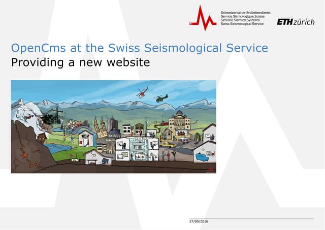 OpenCms Days 2016: OpenCms at the swiss seismological service