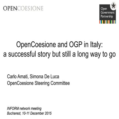 OpenCoesione and OGP