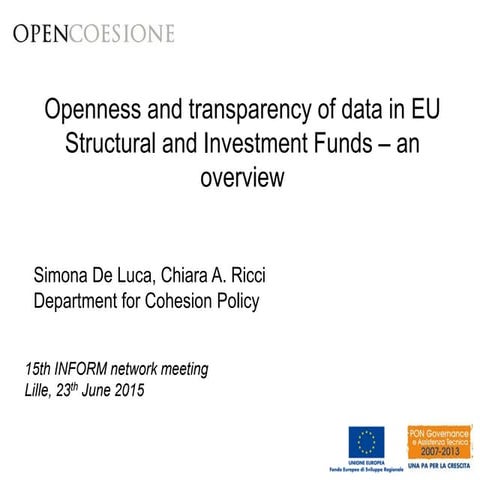 OpenCoesione at INFORM meeting