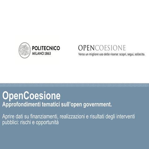 OpenCoesione intervento conclusivo webinar 16 ottobre