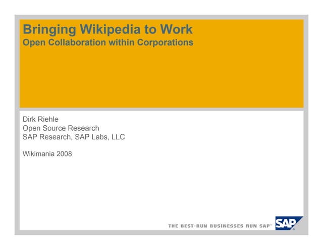 Open Collaboration