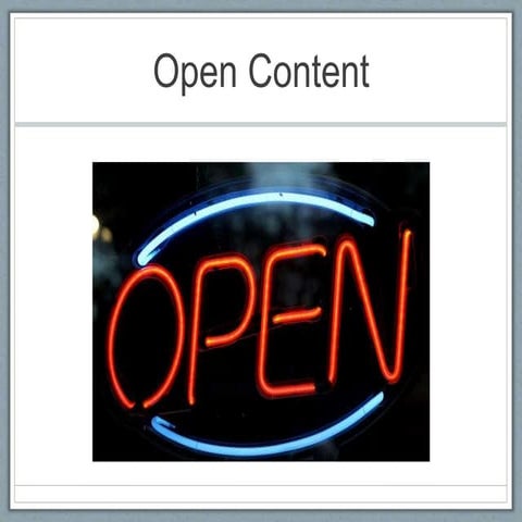 Open Content