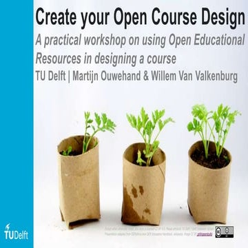 Open Course Design - Open Education Global Conference 2016