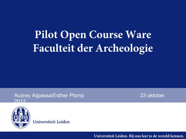 Open course ware fd a