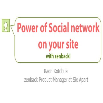 Power of Social network on your site with zenback