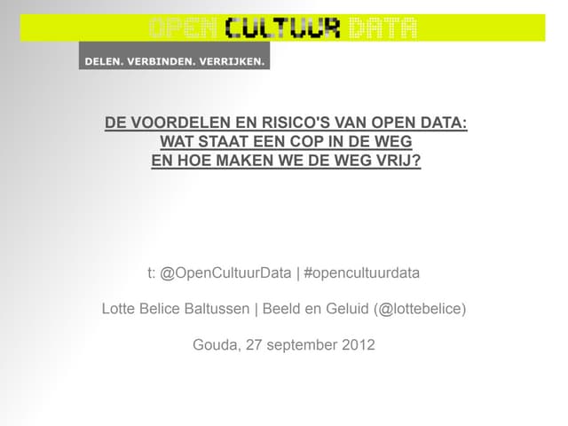 Open cultuur data - cop gouda gha