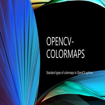 OpenCV presentation series- part 2 | PPT