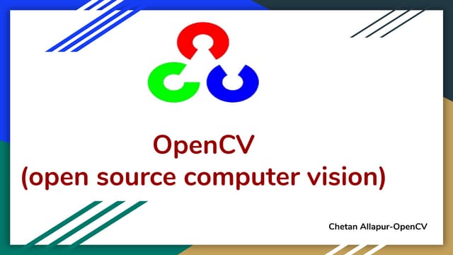 OpenCV (Open source computer vision)