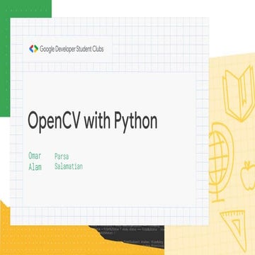 OpenCV with Python | PPT
