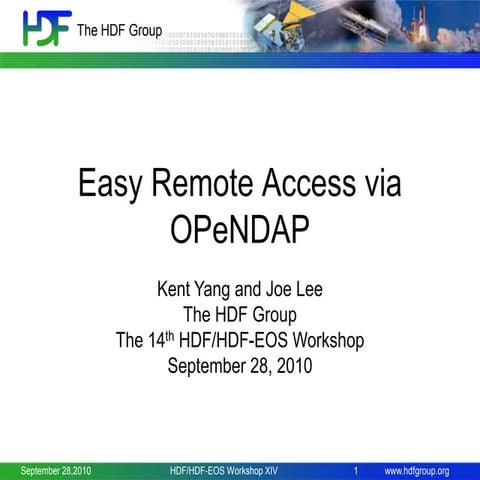 Easy Remote Access Via OPeNDAP