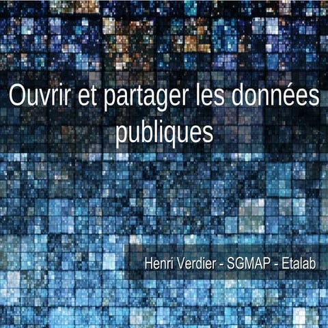 Pourquoi l'open data ?