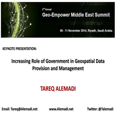 Increasing Role of Government in Geospatial Data Provision and Management