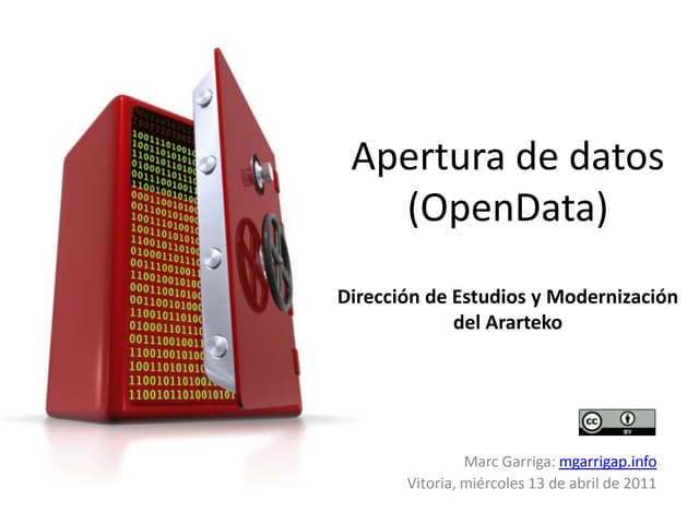 OpenData en el Ararteko