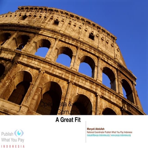 Open Data and Anti Corruption A Great Fit | PPT