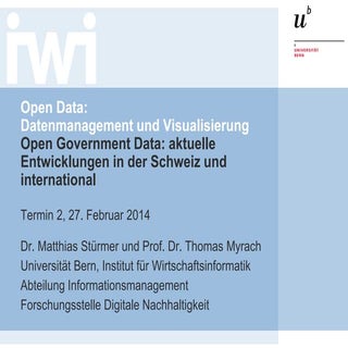 Open Data Vorlesung Termin 2: Aktue...