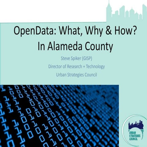 Open Data Briefing for Alameda County Data Sharing Committee